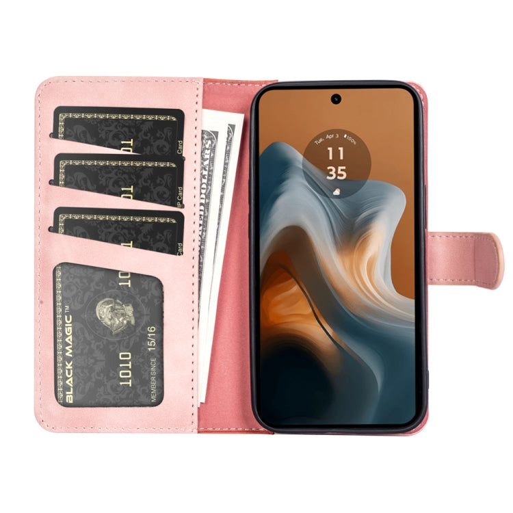 For Motolora Moto G34 Stitching Horizontal Flip Leather Phone Case