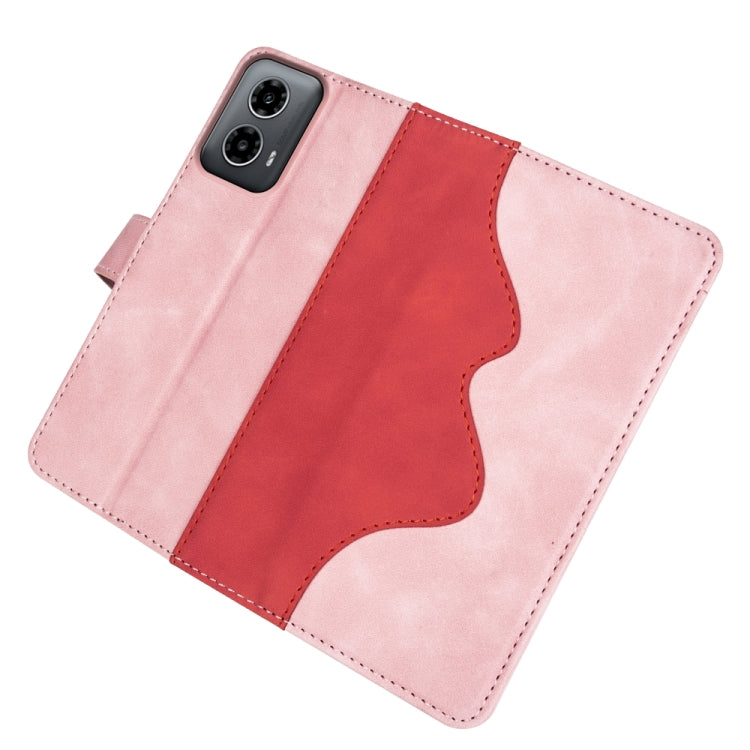 For Motolora Moto G34 Stitching Horizontal Flip Leather Phone Case