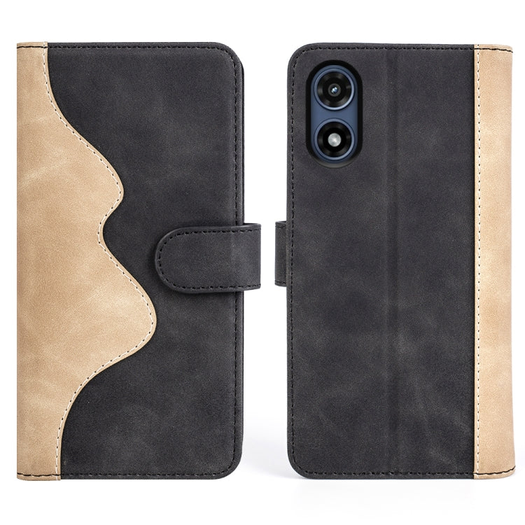 For Motorola Moto G Play 2024 Stitching Horizontal Flip Leather Phone Case