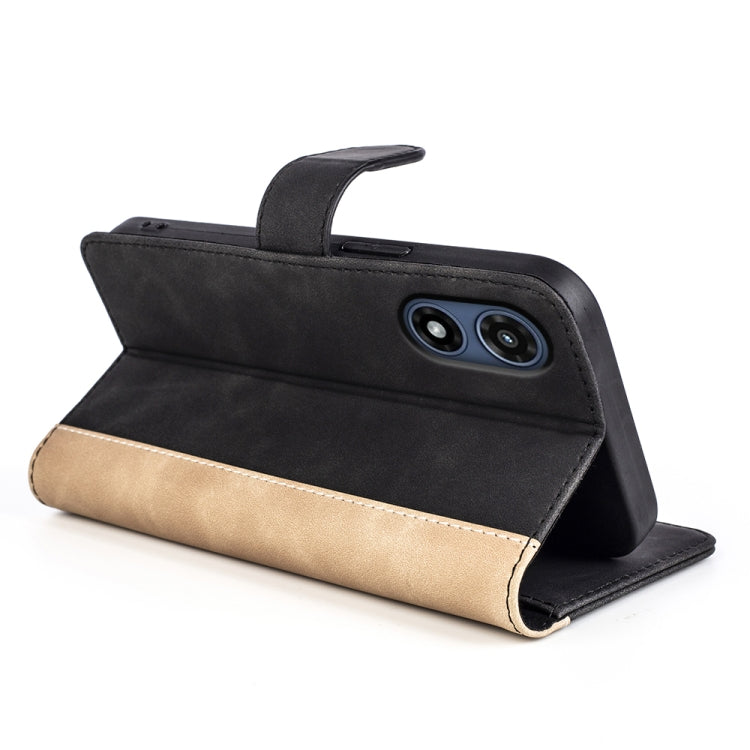 For Motorola Moto G Play 2024 Stitching Horizontal Flip Leather Phone Case