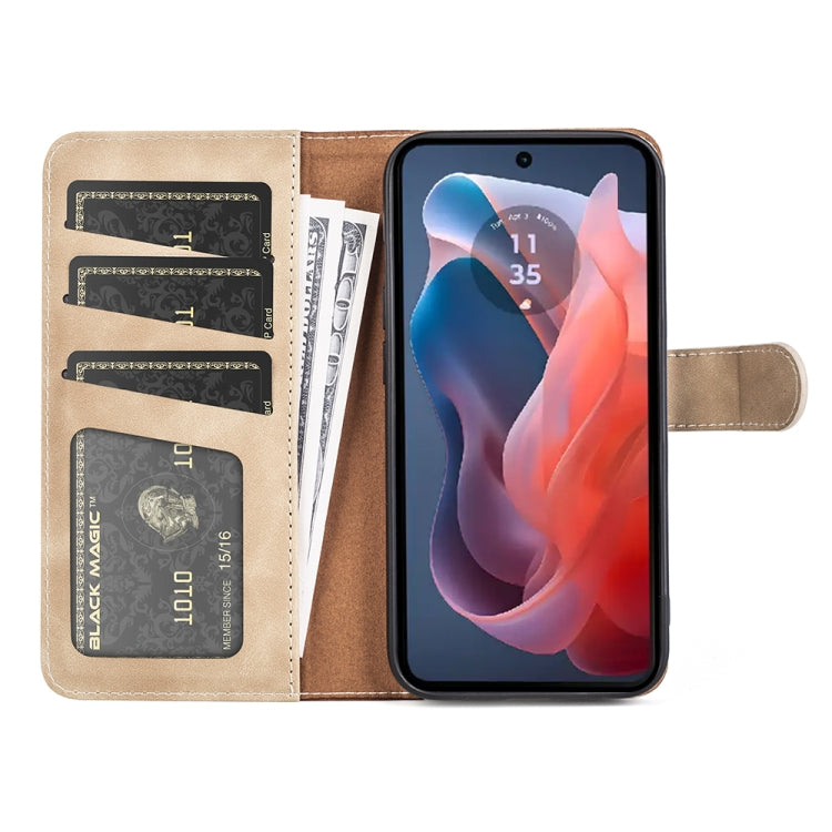 For Motorola Moto G Play 2024 Stitching Horizontal Flip Leather Phone Case