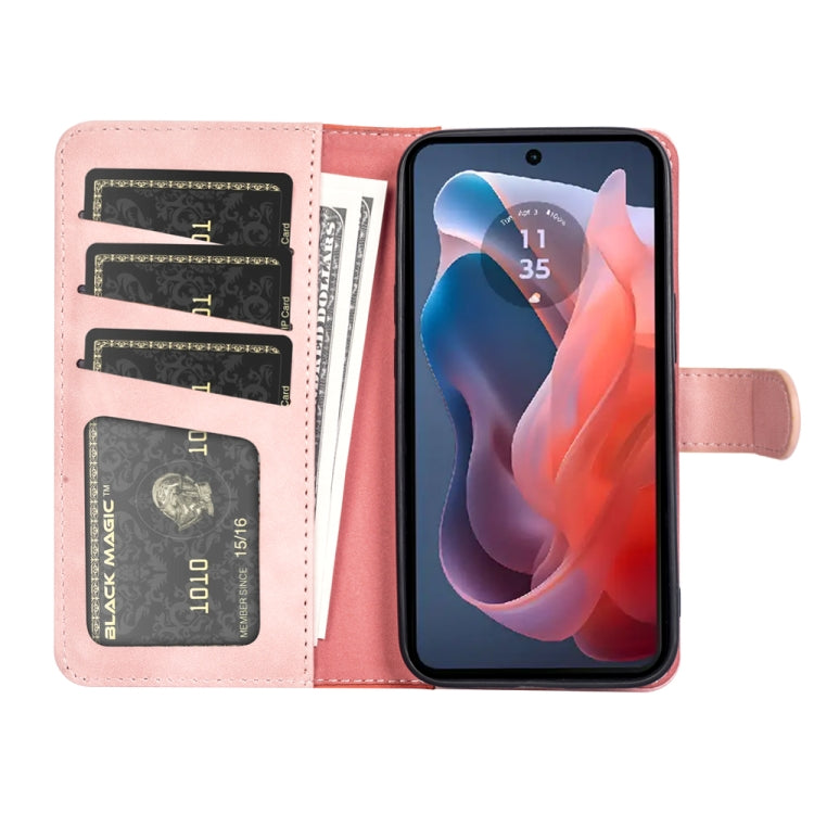 For Motorola Moto G Play 2024 Stitching Horizontal Flip Leather Phone Case