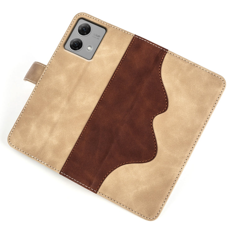 For Motolora Moto G84 Stitching Horizontal Flip Leather Phone Case