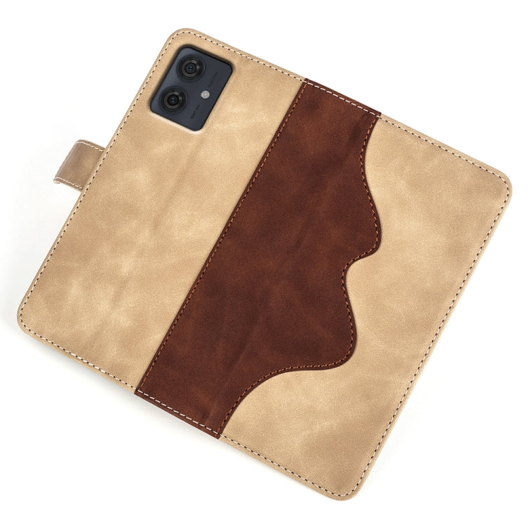 For Motolora Moto G54 Stitching Horizontal Flip Leather Phone Case