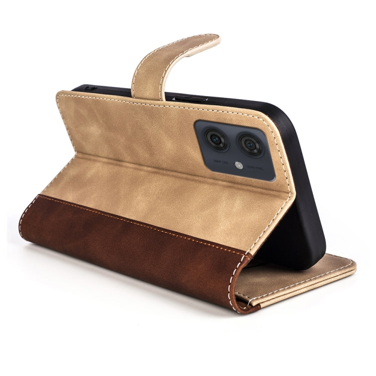 For Motolora Moto G54 Stitching Horizontal Flip Leather Phone Case