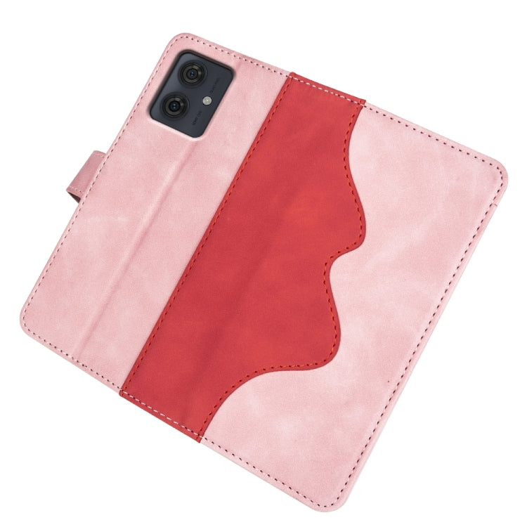 For Motolora Moto G54 Stitching Horizontal Flip Leather Phone Case
