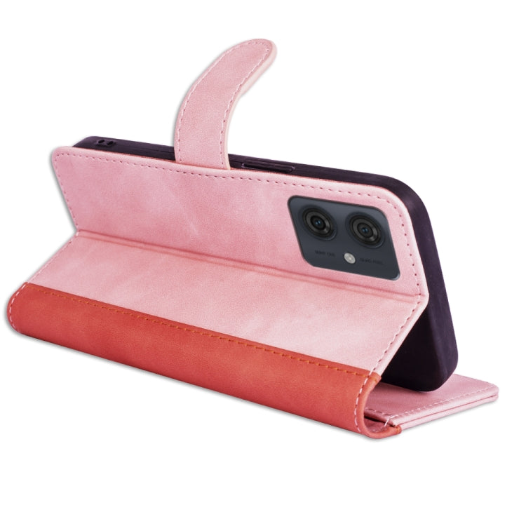 For Motolora Moto G54 Stitching Horizontal Flip Leather Phone Case