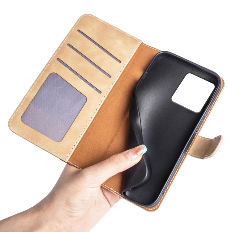 For Motolora Edge 40 Neo Stitching Horizontal Flip Leather Phone Case