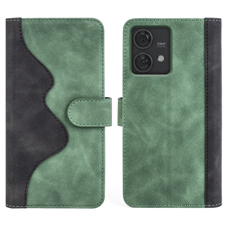 For Motolora Edge 40 Neo Stitching Horizontal Flip Leather Phone Case
