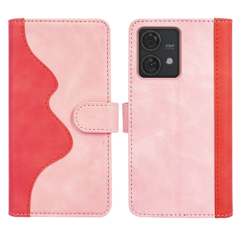 For Motolora Edge 40 Neo Stitching Horizontal Flip Leather Phone Case