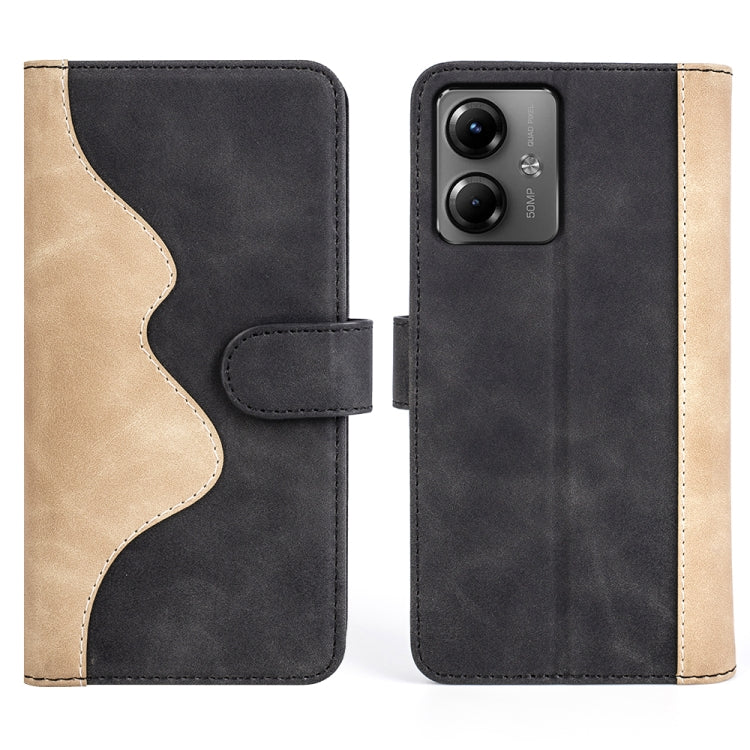 For Motolora Moto G14 Stitching Horizontal Flip Leather Phone Case