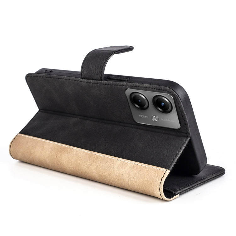For Motolora Moto G14 Stitching Horizontal Flip Leather Phone Case