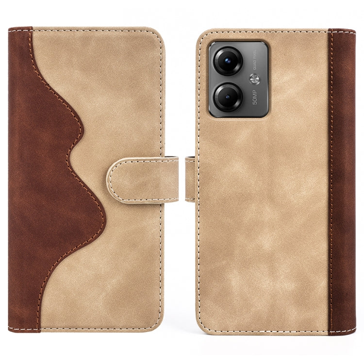 For Motolora Moto G14 Stitching Horizontal Flip Leather Phone Case