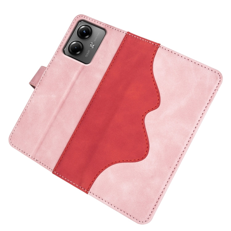 For Motolora Moto G14 Stitching Horizontal Flip Leather Phone Case