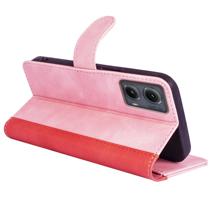 For Motolora Edge 5G 2024 Stitching Horizontal Flip Leather Phone Case