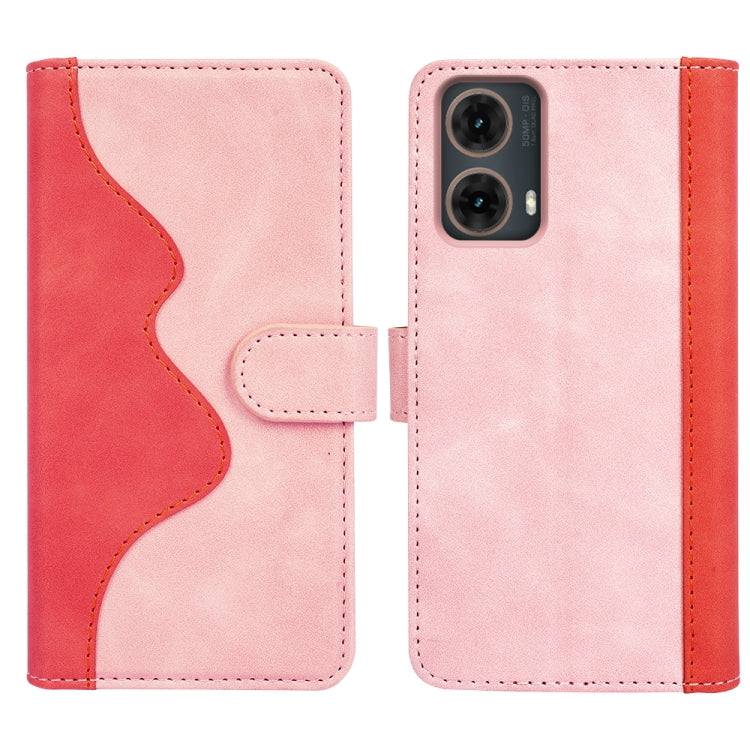 For Motolora Moto G85 5G Stitching Horizontal Flip Leather Phone Case