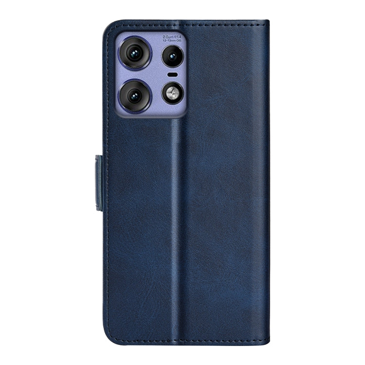 For Motorola Edge 50 Pro Dual-side Magnetic Buckle Horizontal Flip Leather Phone Case