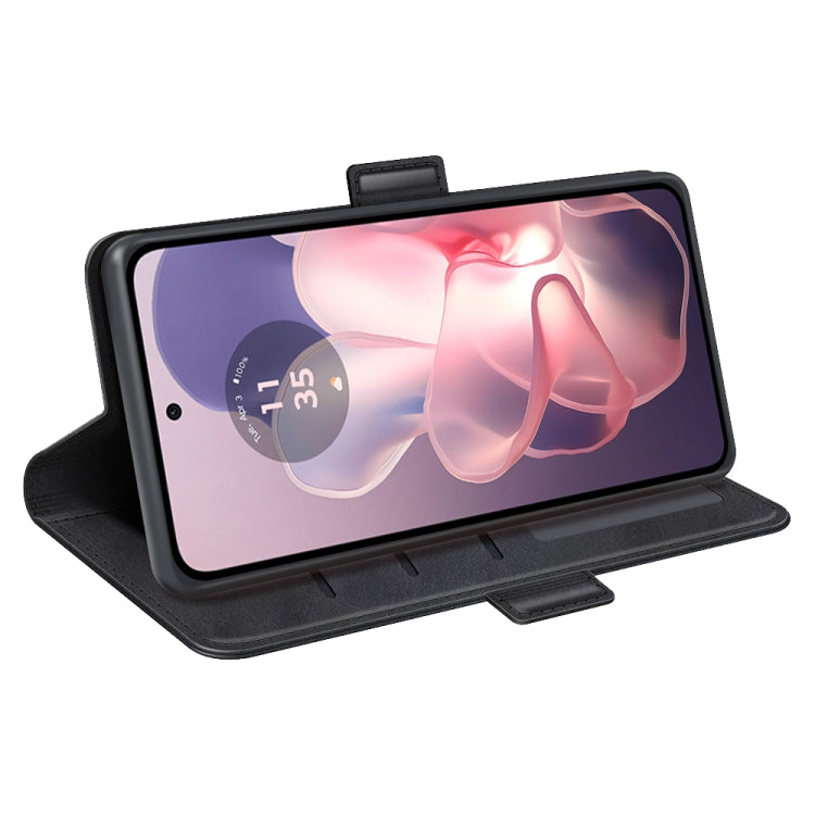 For Motorola Moto G Power 5G 2024 Dual-side Magnetic Buckle Horizontal Flip Leather Phone Case