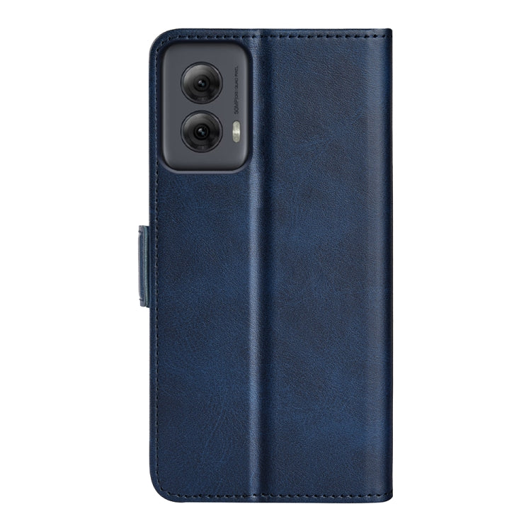 For Motorola Moto G Power 5G 2024 Dual-side Magnetic Buckle Horizontal Flip Leather Phone Case