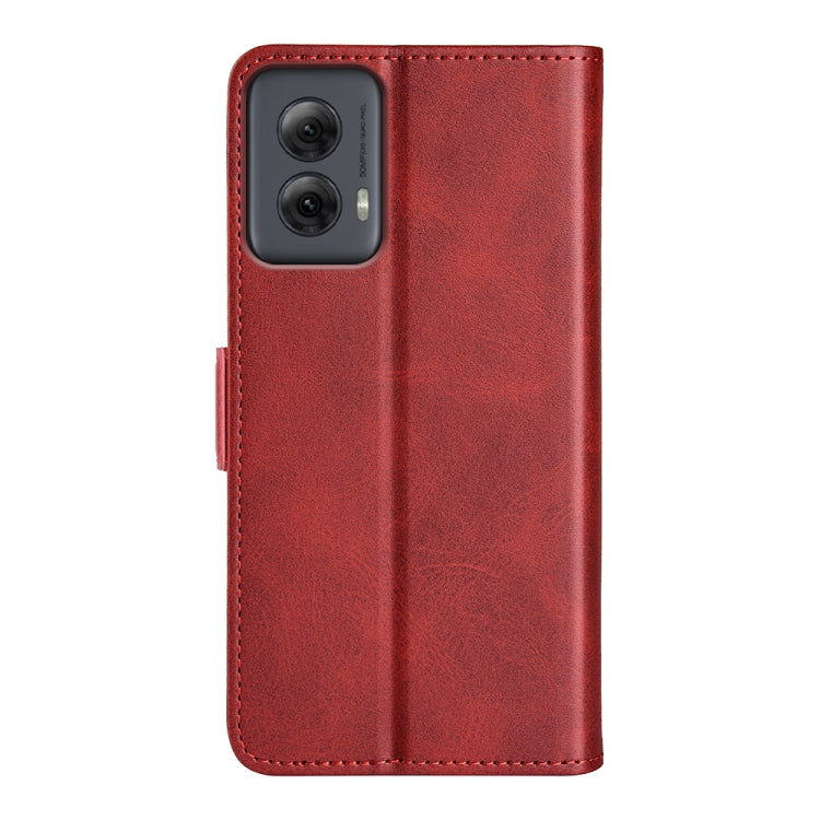 For Motorola Moto G Power 5G 2024 Dual-side Magnetic Buckle Horizontal Flip Leather Phone Case