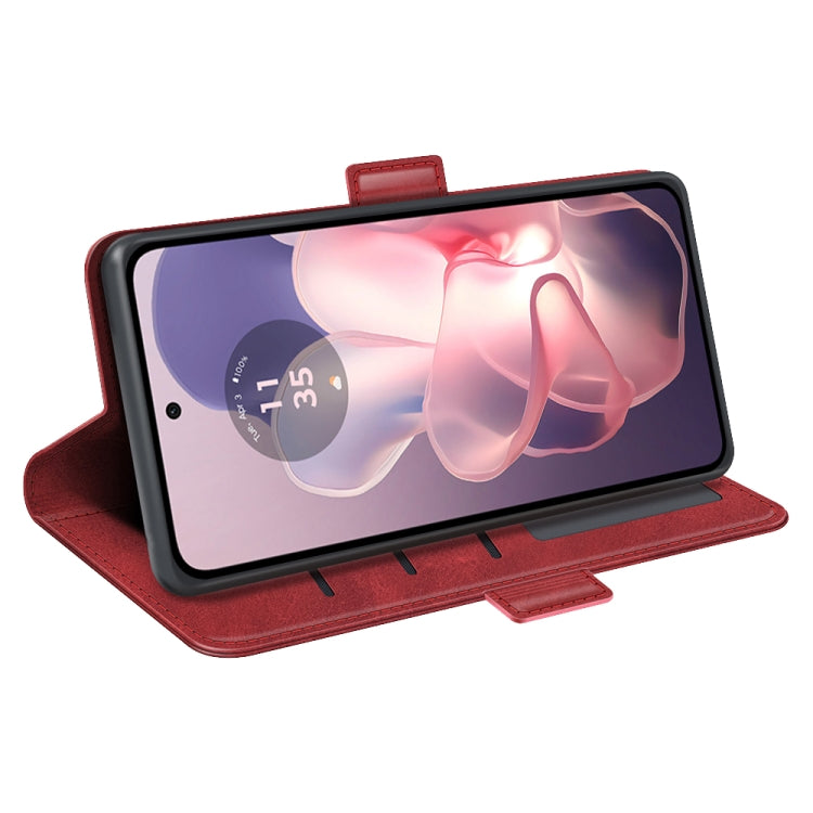 For Motorola Moto G Power 5G 2024 Dual-side Magnetic Buckle Horizontal Flip Leather Phone Case