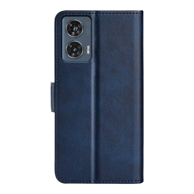 For Motorola Edge 50 Fusion Dual-side Magnetic Buckle Horizontal Flip Leather Phone Case