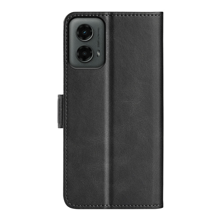 For Motorola Moto G 5G 2024 Dual-side Magnetic Buckle Horizontal Flip Leather Phone Case