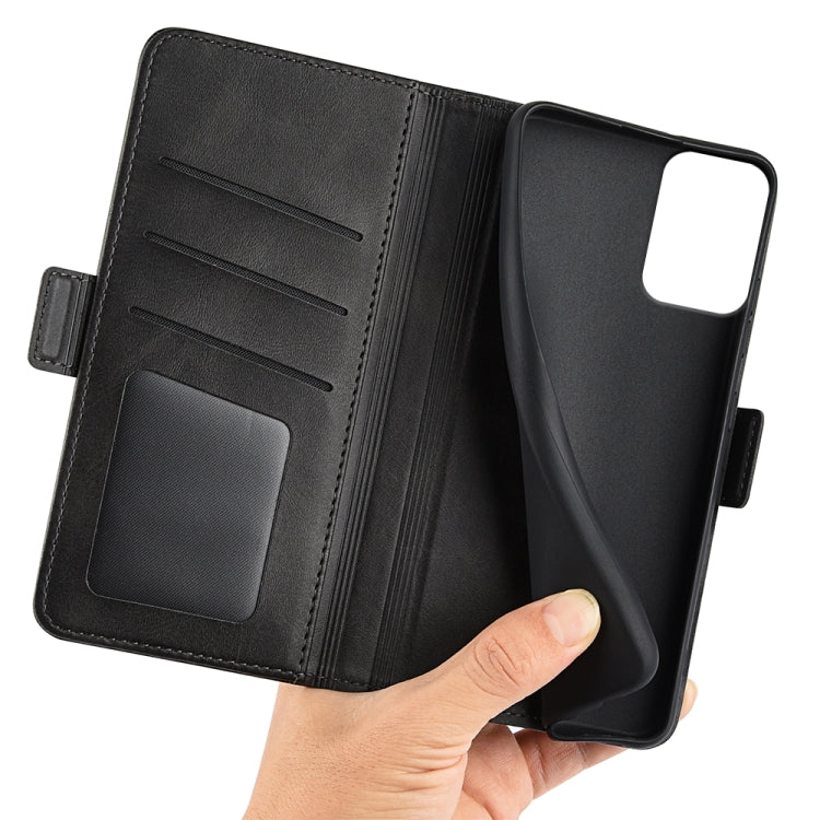 For Motorola Moto G 5G 2024 Dual-side Magnetic Buckle Horizontal Flip Leather Phone Case