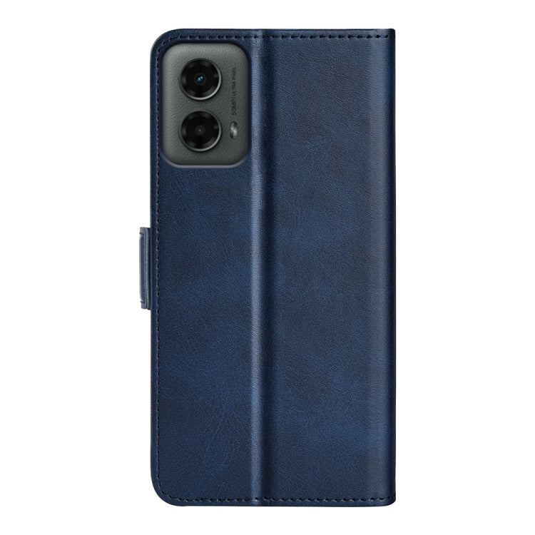 For Motorola Moto G 5G 2024 Dual-side Magnetic Buckle Horizontal Flip Leather Phone Case
