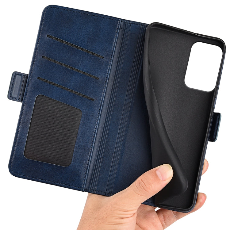 For Motorola Moto G 5G 2024 Dual-side Magnetic Buckle Horizontal Flip Leather Phone Case