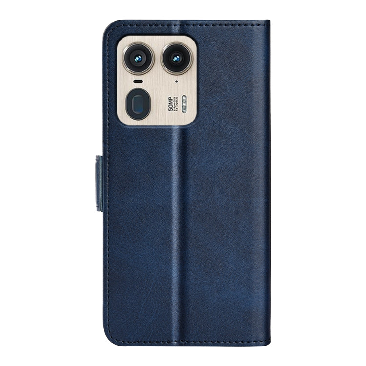 For Motorola Edge 50 Ultra Dual-side Magnetic Buckle Horizontal Flip Leather Phone Case