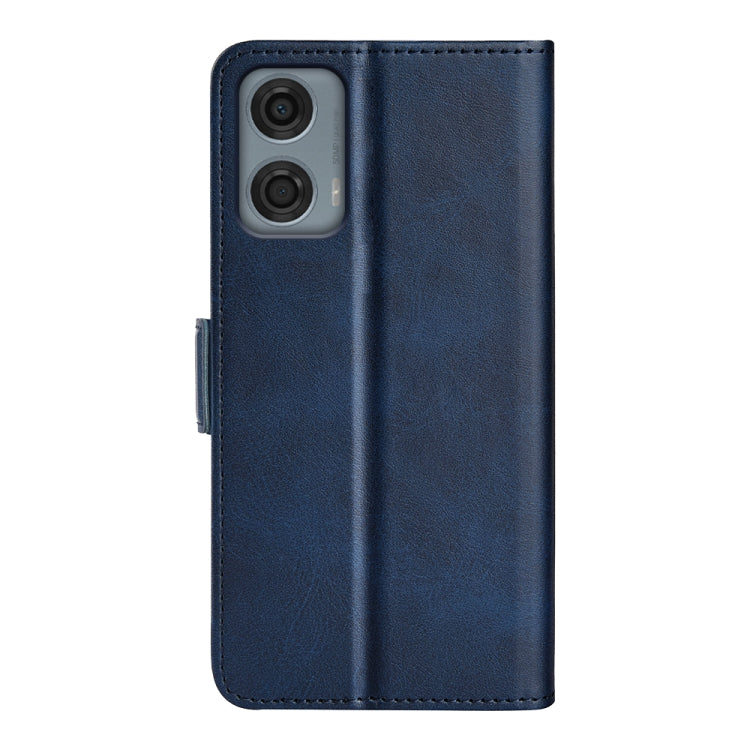 For Motorola Moto G24 Power Dual-side Magnetic Buckle Horizontal Flip Leather Phone Case