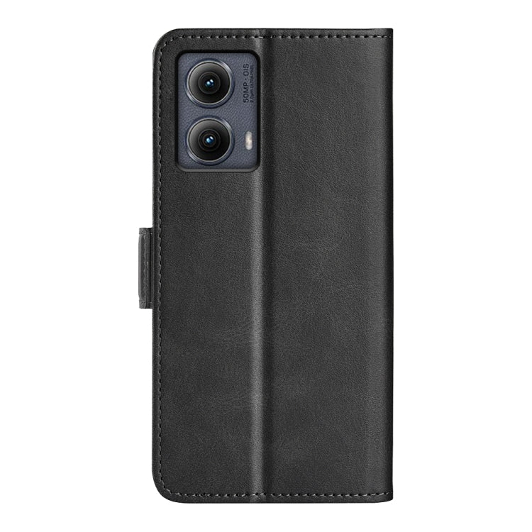For Motorola Edge 5G 2024 Dual-side Magnetic Buckle Horizontal Flip Leather Phone Case