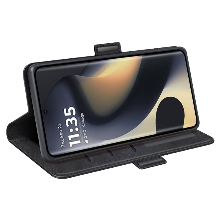 For Motorola Edge 5G 2024 Dual-side Magnetic Buckle Horizontal Flip Leather Phone Case
