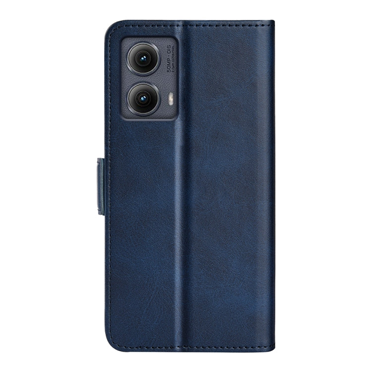 For Motorola Edge 5G 2024 Dual-side Magnetic Buckle Horizontal Flip Leather Phone Case