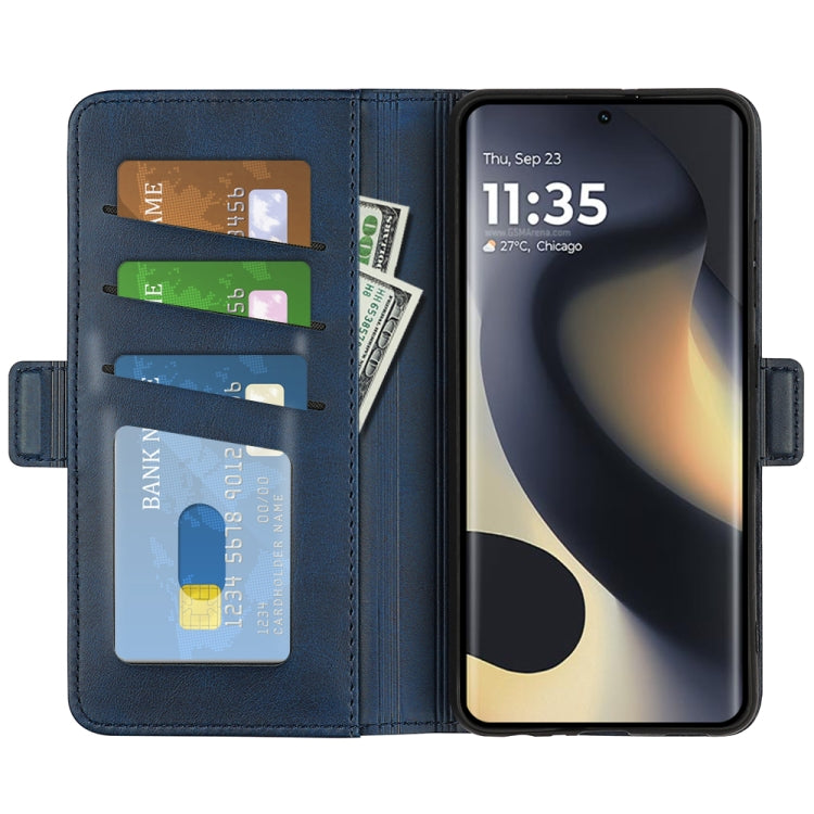 For Motorola Edge 5G 2024 Dual-side Magnetic Buckle Horizontal Flip Leather Phone Case