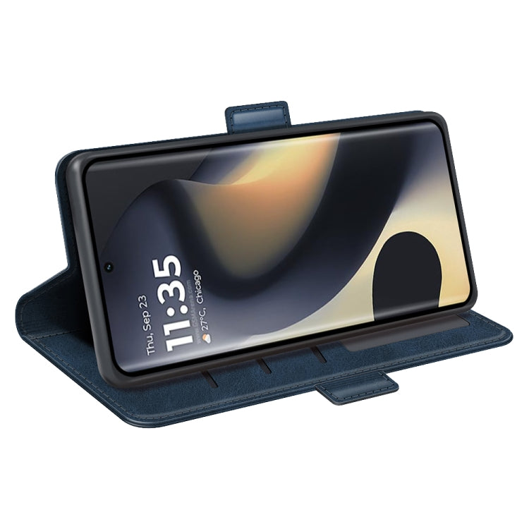 For Motorola Edge 5G 2024 Dual-side Magnetic Buckle Horizontal Flip Leather Phone Case