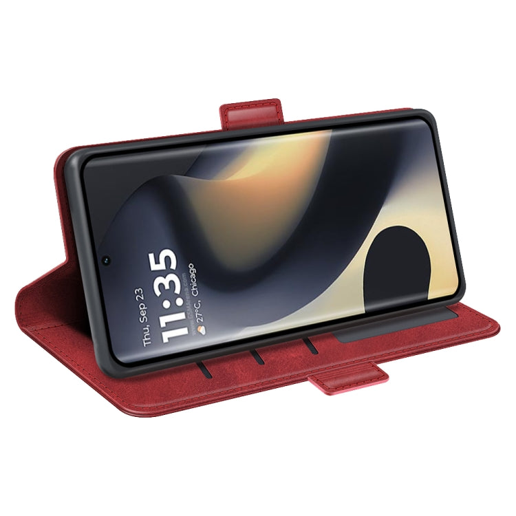 For Motorola Edge 5G 2024 Dual-side Magnetic Buckle Horizontal Flip Leather Phone Case