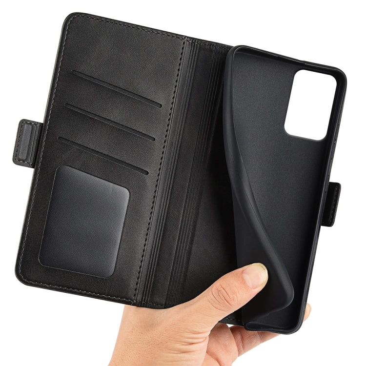 For Motorola Moto G85 5G Dual-side Magnetic Buckle Horizontal Flip Leather Phone Case