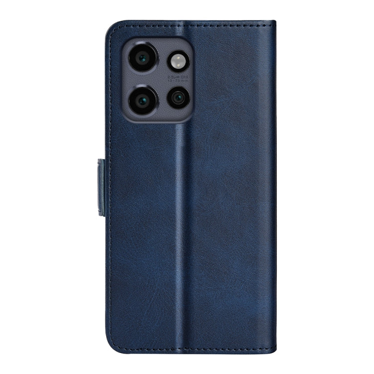 For Motorola Edge 50 Neo 5G Dual-side Magnetic Buckle Horizontal Flip Leather Phone Case