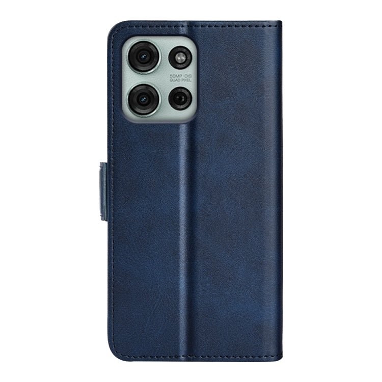 For Motorola Moto G75 5G Dual-side Magnetic Buckle Horizontal Flip Leather Phone Case