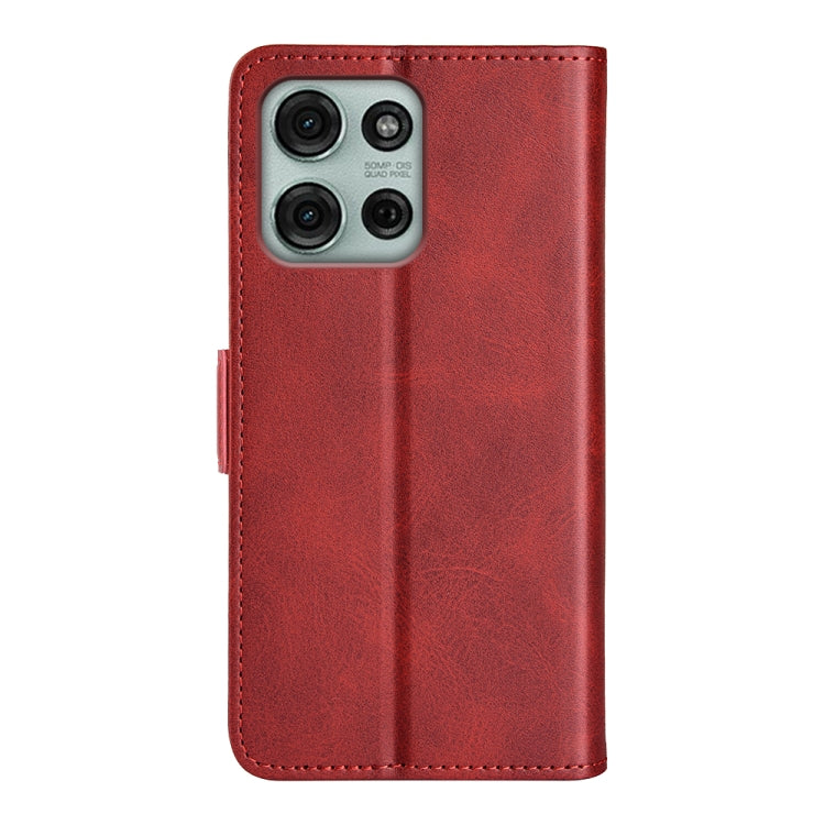 For Motorola Moto G75 5G Dual-side Magnetic Buckle Horizontal Flip Leather Phone Case