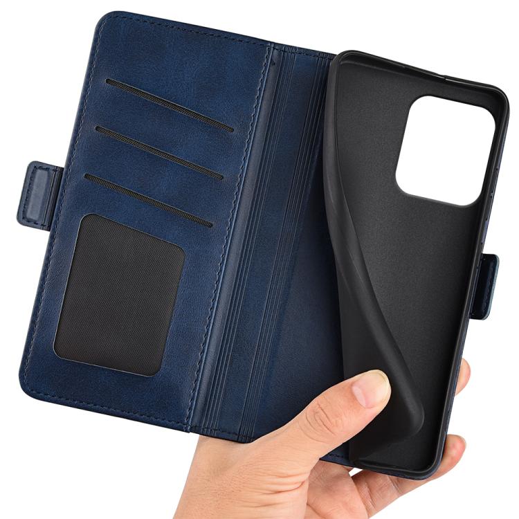 For Motorola Moto G Power 2025 Dual-side Magnetic Buckle Horizontal Flip Leather Phone Case