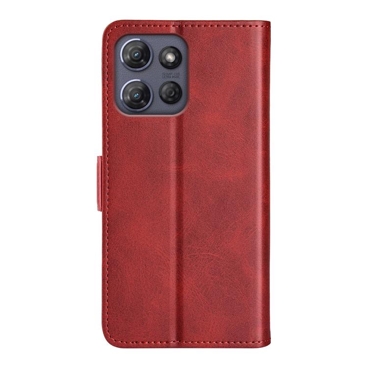 For Motorola Moto G Power 2025 Dual-side Magnetic Buckle Horizontal Flip Leather Phone Case