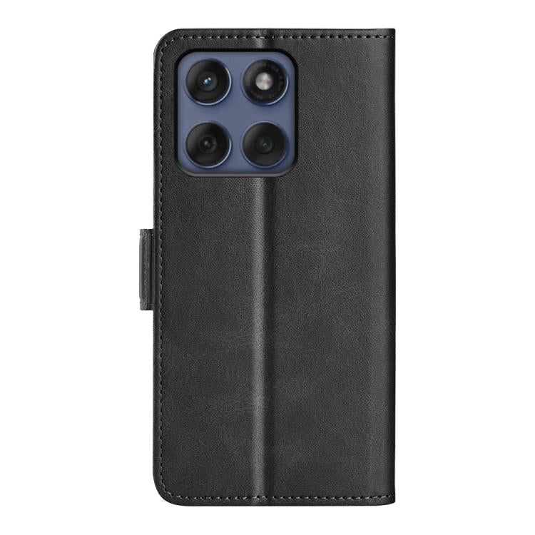 For Motorola Edge 60 Fusion Dual-side Magnetic Buckle Horizontal Flip Leather Phone Case