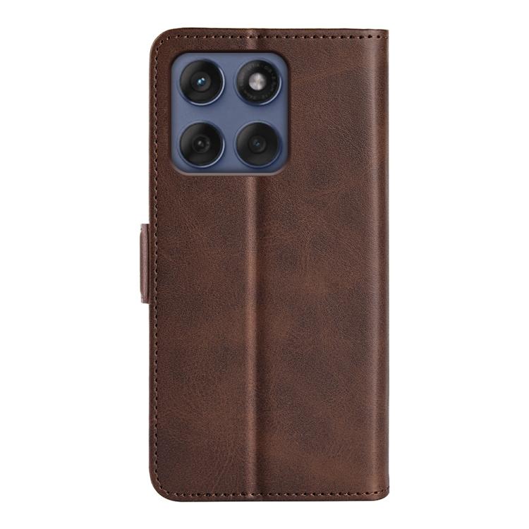 For Motorola Edge 60 Fusion Dual-side Magnetic Buckle Horizontal Flip Leather Phone Case