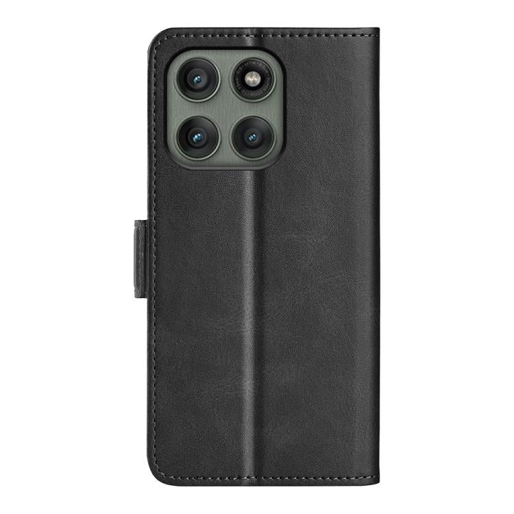 For Motorola Edge 60 Pro Dual-side Magnetic Buckle Horizontal Flip Leather Phone Case