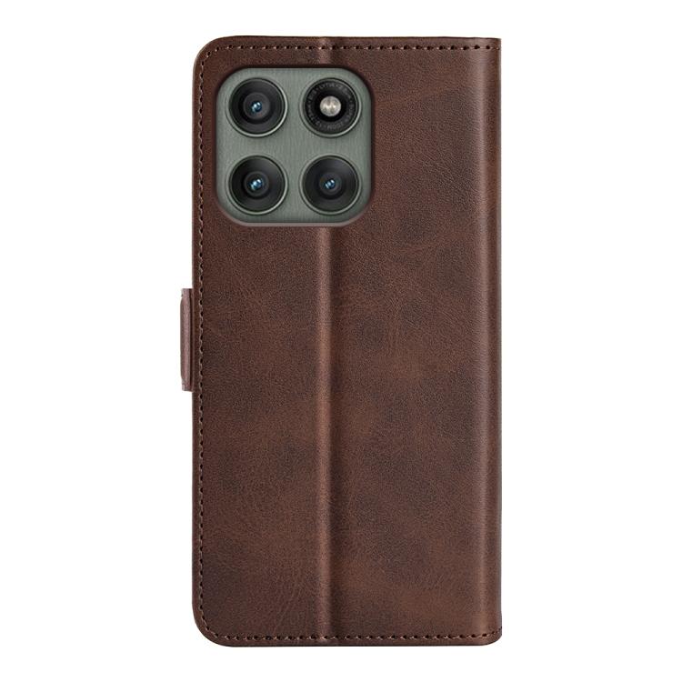 For Motorola Edge 60 Pro Dual-side Magnetic Buckle Horizontal Flip Leather Phone Case