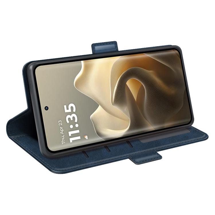 For Motorola Edge 60 Pro Dual-side Magnetic Buckle Horizontal Flip Leather Phone Case