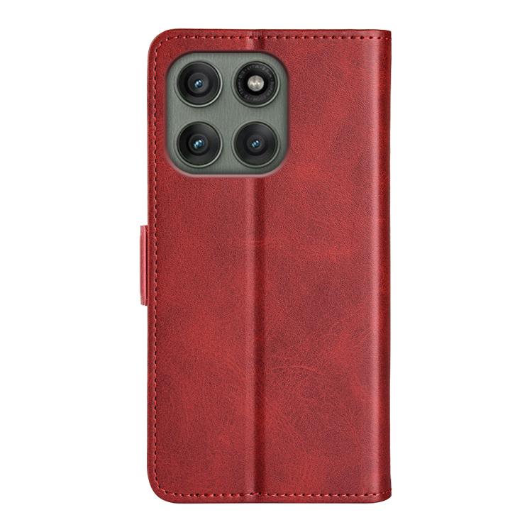 For Motorola Edge 60 Pro Dual-side Magnetic Buckle Horizontal Flip Leather Phone Case